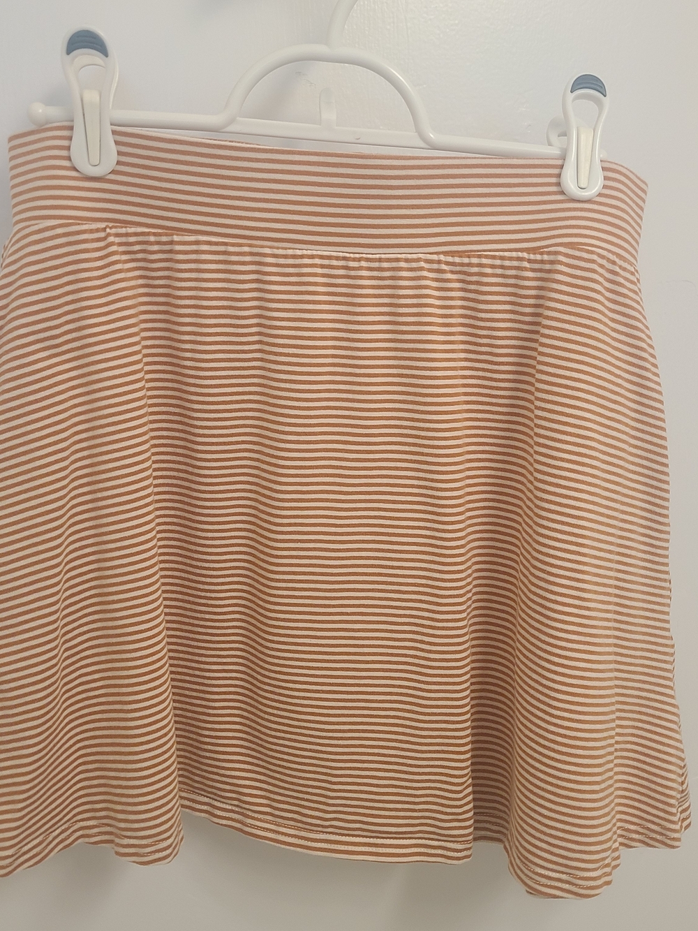Pact Striped Fit and Flare Skirt